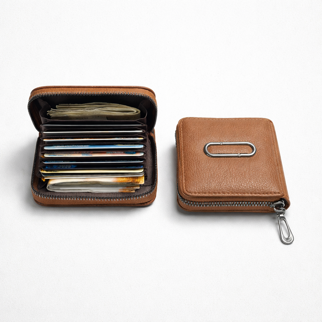 PU Leather Credit Debit Card Holder Wallet Money Zipper Coin Purse for Women