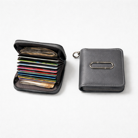 PU Leather Credit Debit Card Holder Wallet Money Zipper Coin Purse for Women