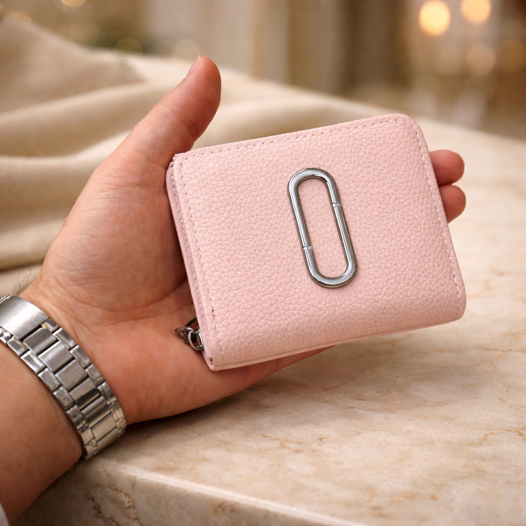 PU Leather Credit Debit Card Holder Wallet Money Zipper Coin Purse for Women