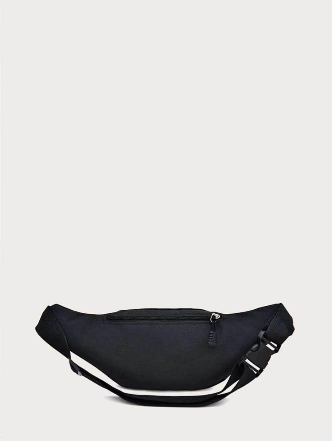 Smartway Waist Bags for Men & Women Stylish Travel Waist Bag Multipurpose Travel Pouch for Men/Women with Adjustable Travel Bag for Men/Women Travel Accessories with 3 Pouch Zip Chest Bag-Black